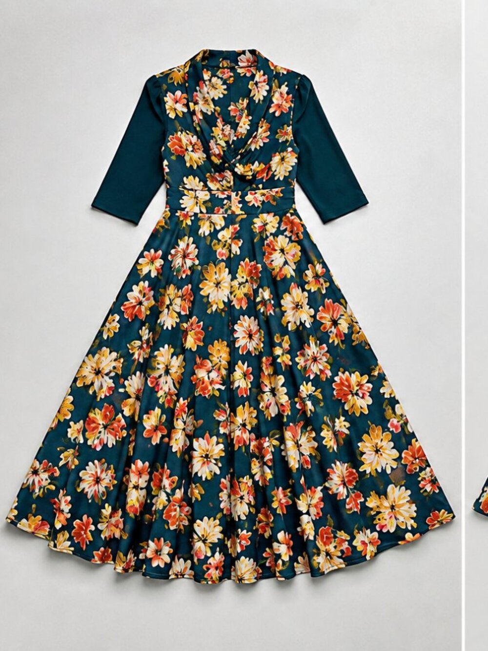 Winner collection Froral nidi Dress | Size Small | Modest & Elegant
